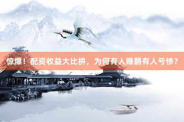 惊爆！配资收益大比拼，为何有人赚翻有人亏惨？